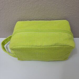Sephora Green Corduroy Cosmetic Bag | Travel Makeup Toiletry Case